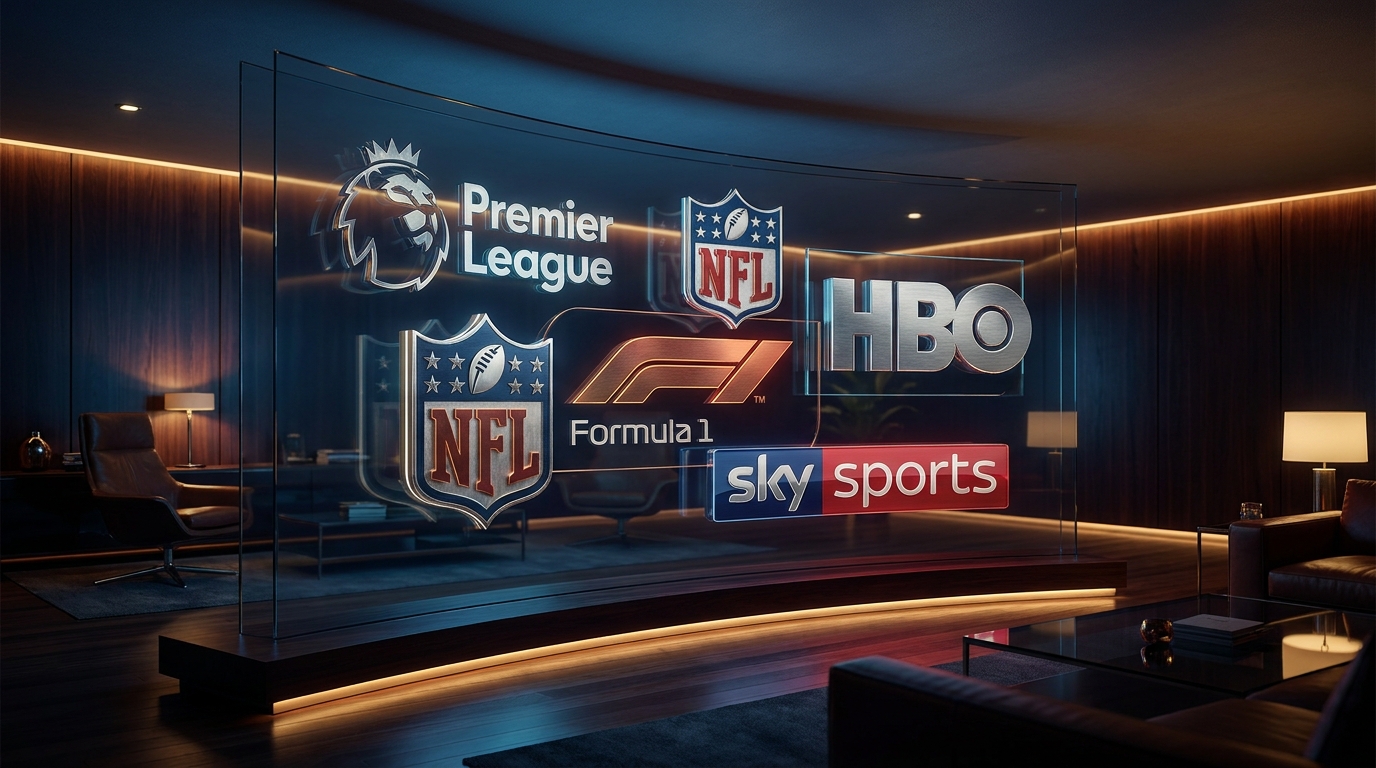 best app for iptv on firestick - A dynamic collage of logos from popular sports