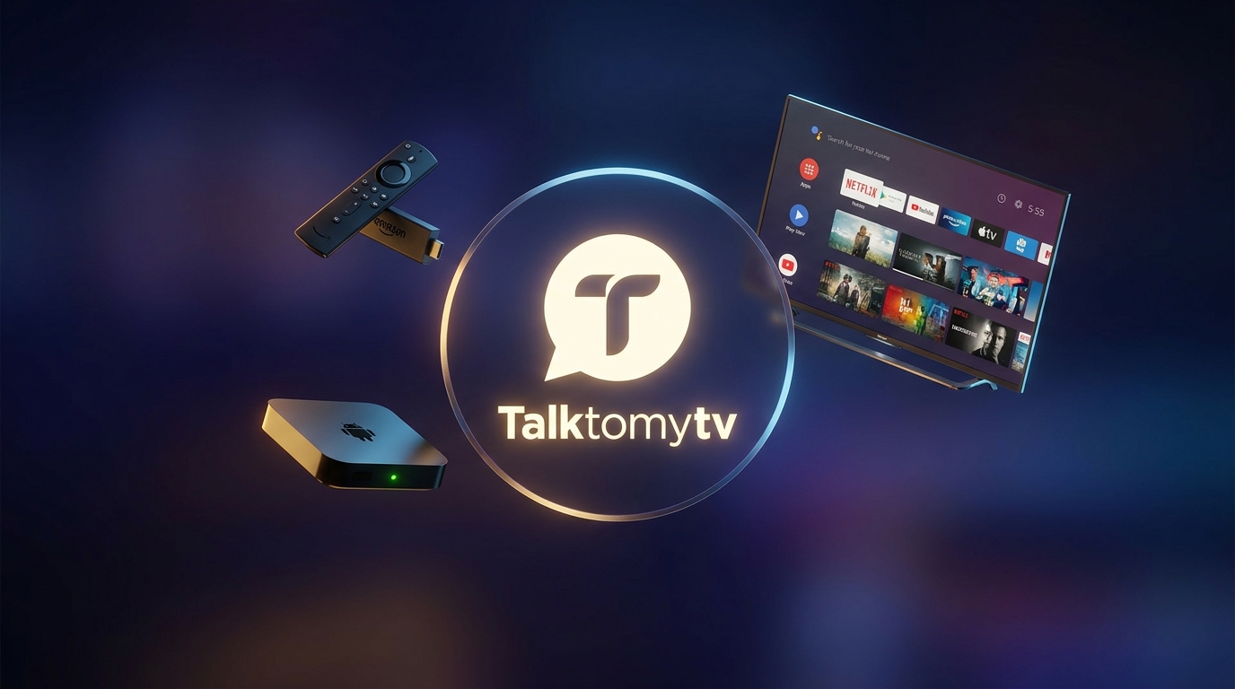 best device for iptv - A graphic showcasing different compatible devices like a
