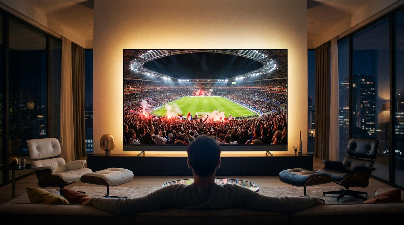 best iptv for sports - A dynamic shot of a packed football stadium