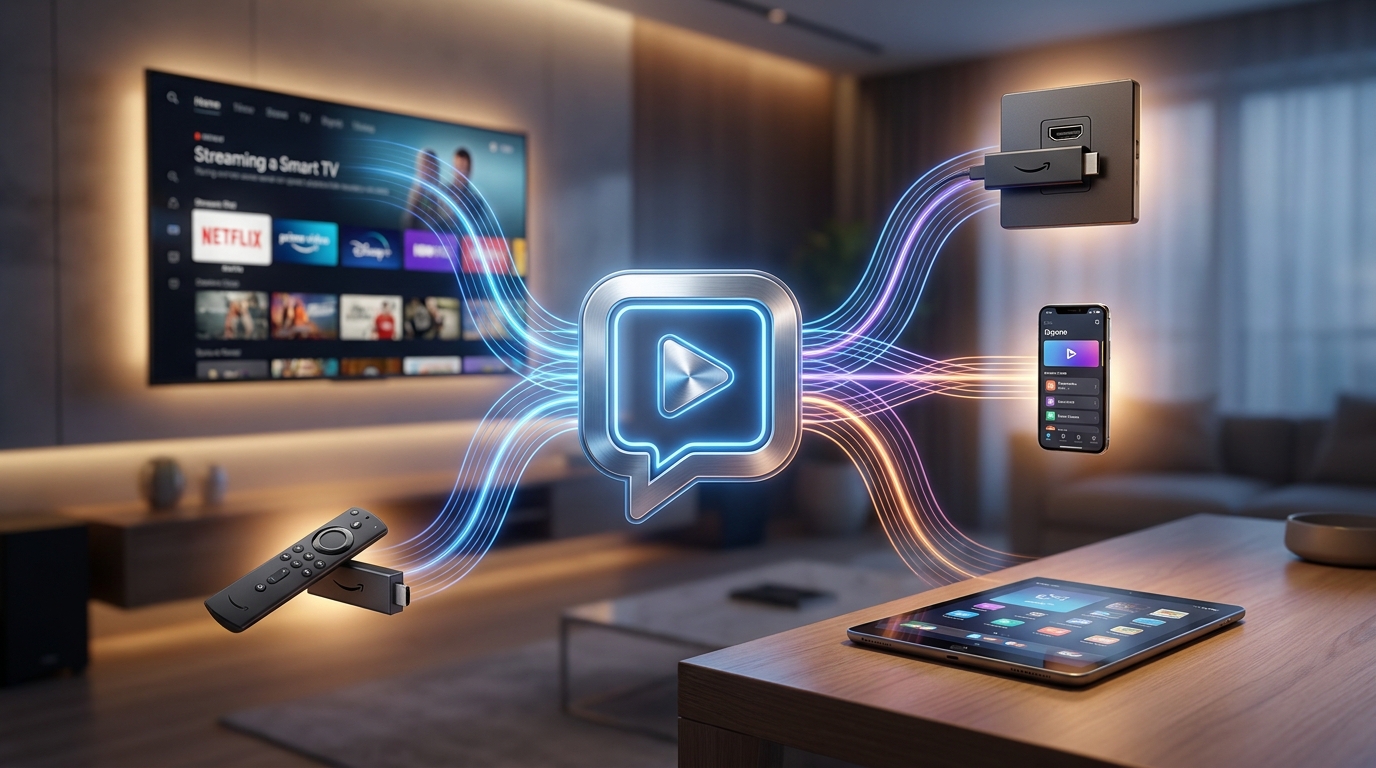 best iptv playlists reddit - A dynamic collage of device icons like a
