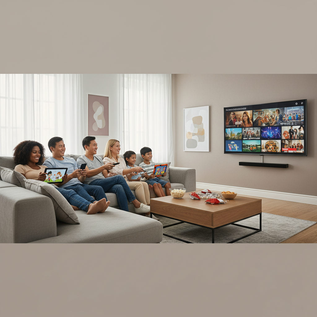 best iptv service - A diverse group of friends or family members