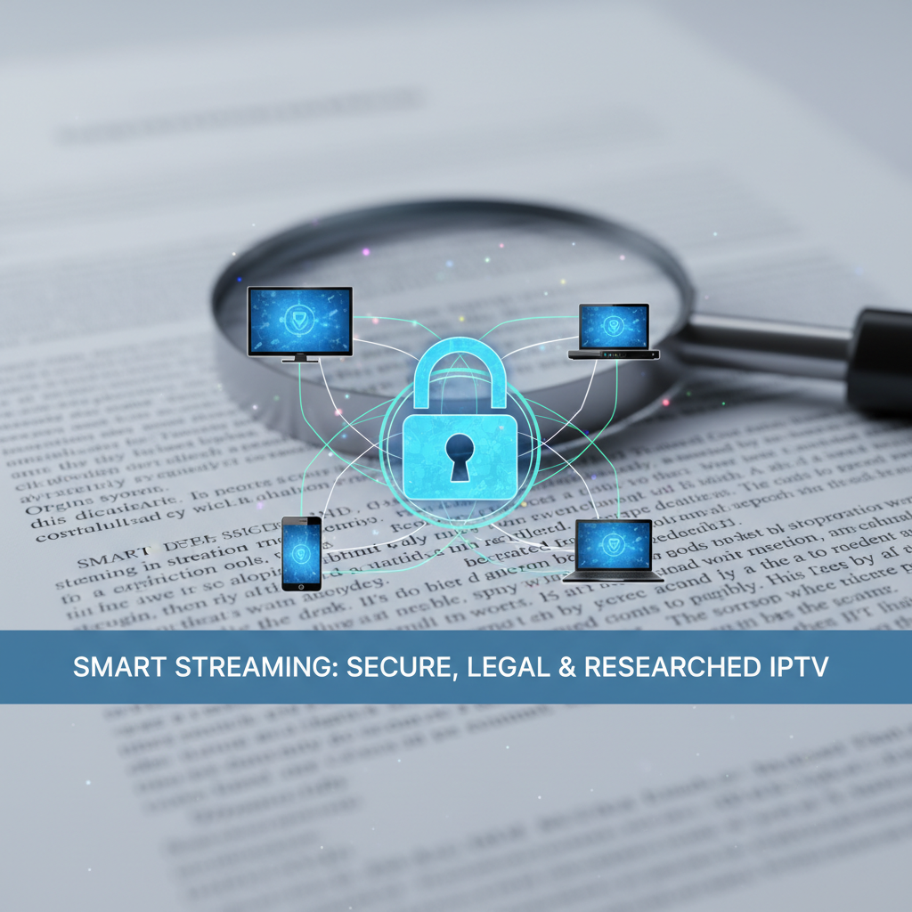 best iptv services - A digital lock icon superimposed over a network