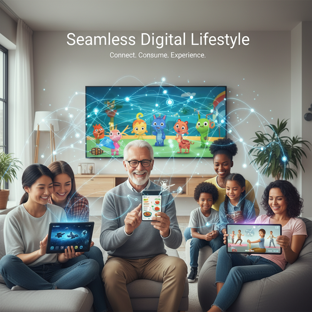 best iptv services - A diverse group of people from different age