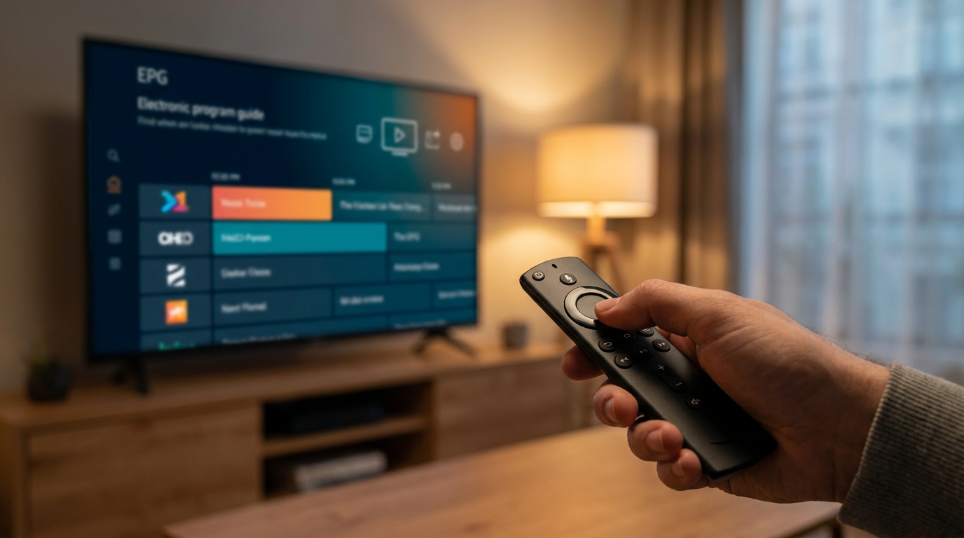 best iptv app for firestick reddit - A close-up shot of a person's hand holding