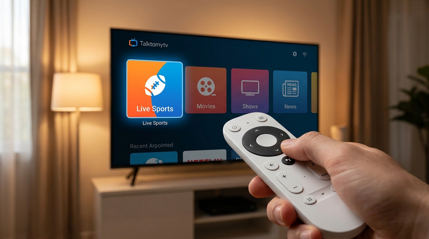 best iptv app for google tv - Close-up shot of a Google TV remote pointing